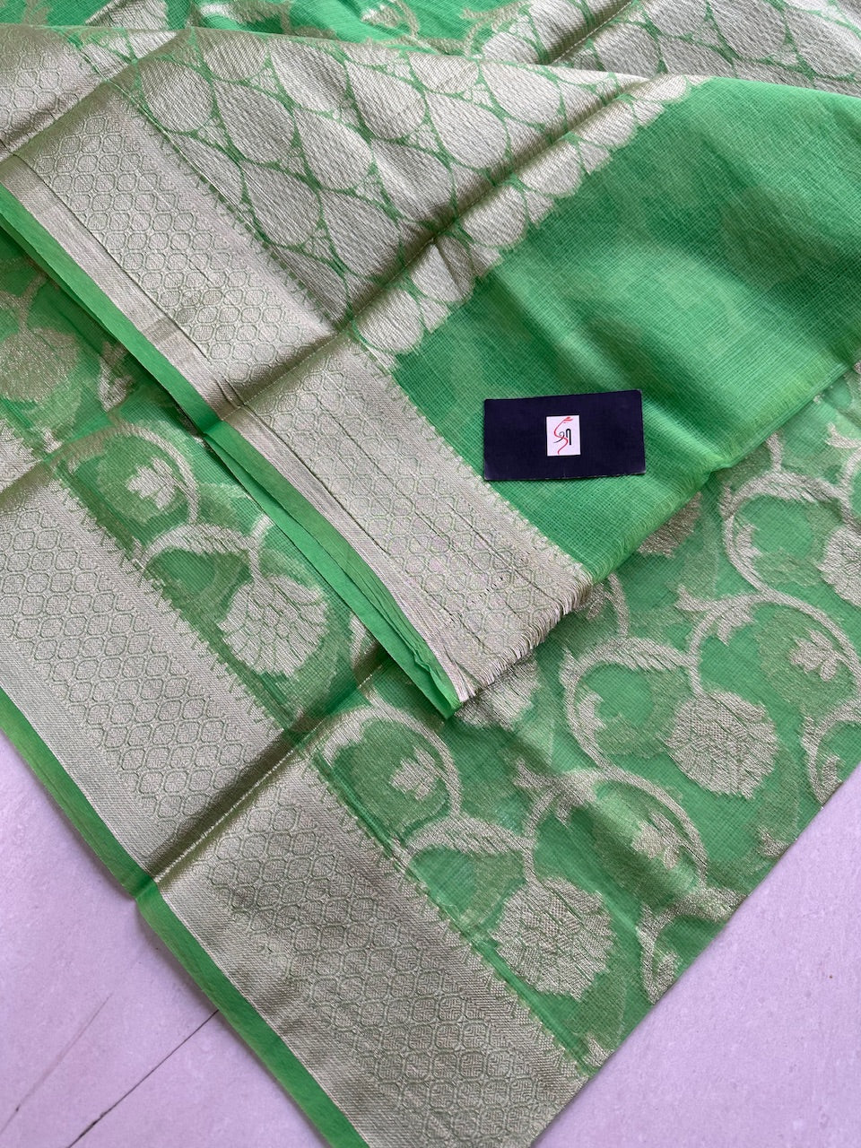 Weaved Kota Cotton Doria Saree