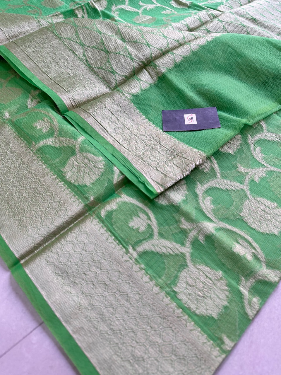 Weaved Kota Cotton Doria Saree