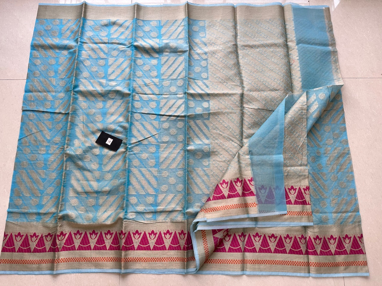 Weaved Kota Cotton Doria Saree