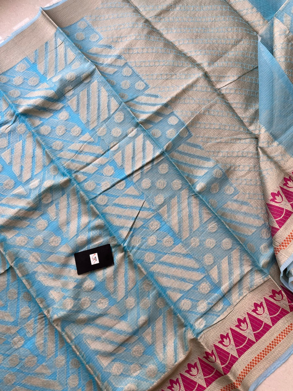 Weaved Kota Cotton Doria Saree