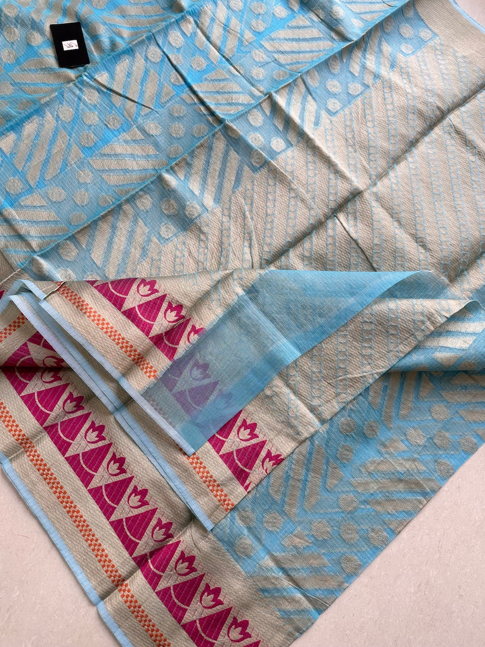 Weaved Kota Cotton Doria Saree