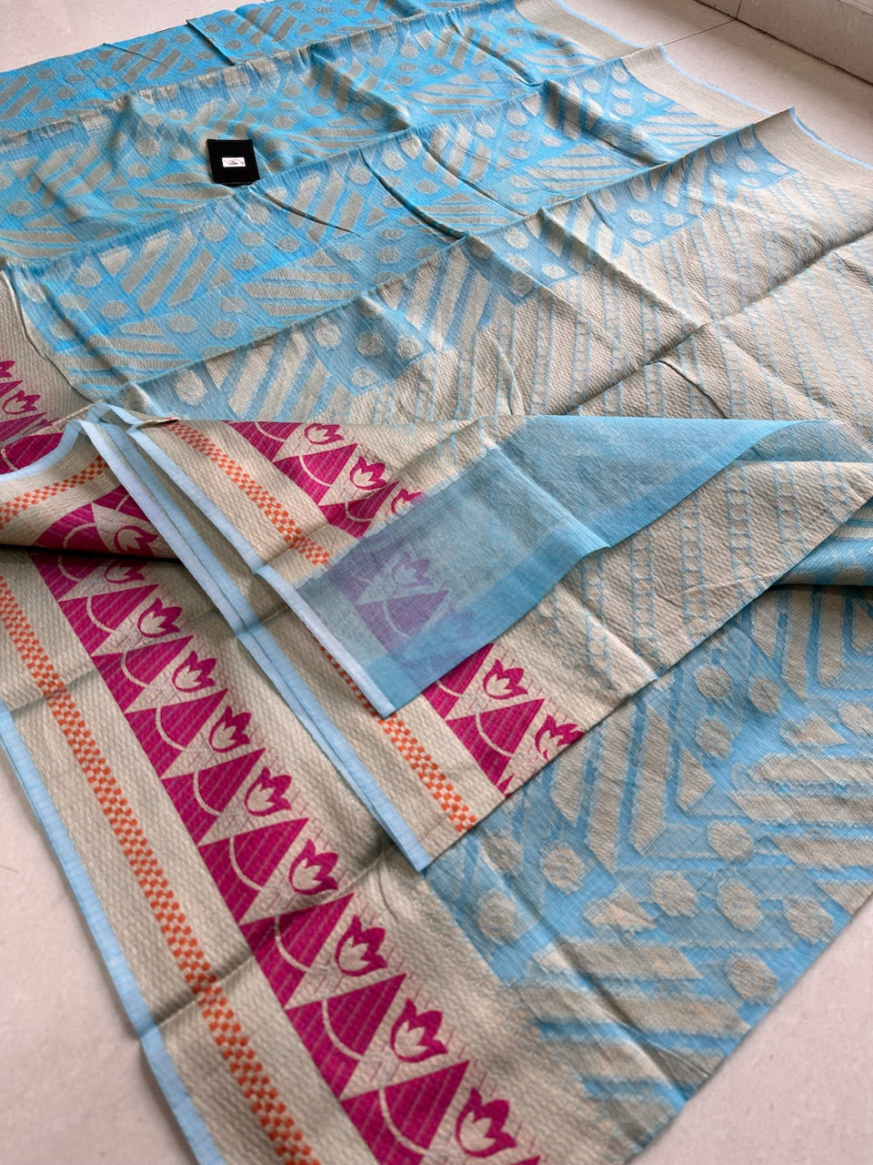 Weaved Kota Cotton Doria Saree