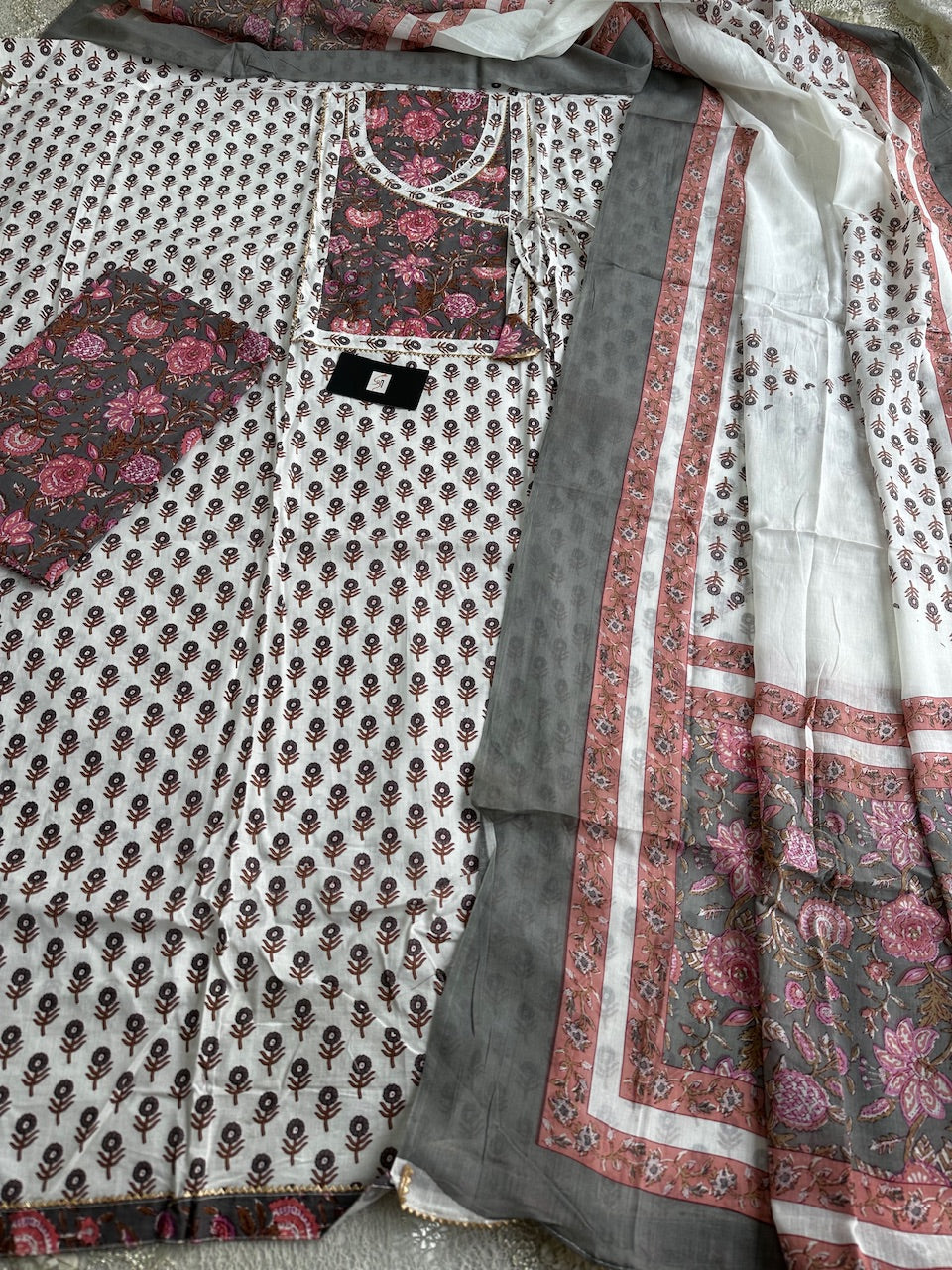 Pure HandBlock Printed Premium Cotton Suit