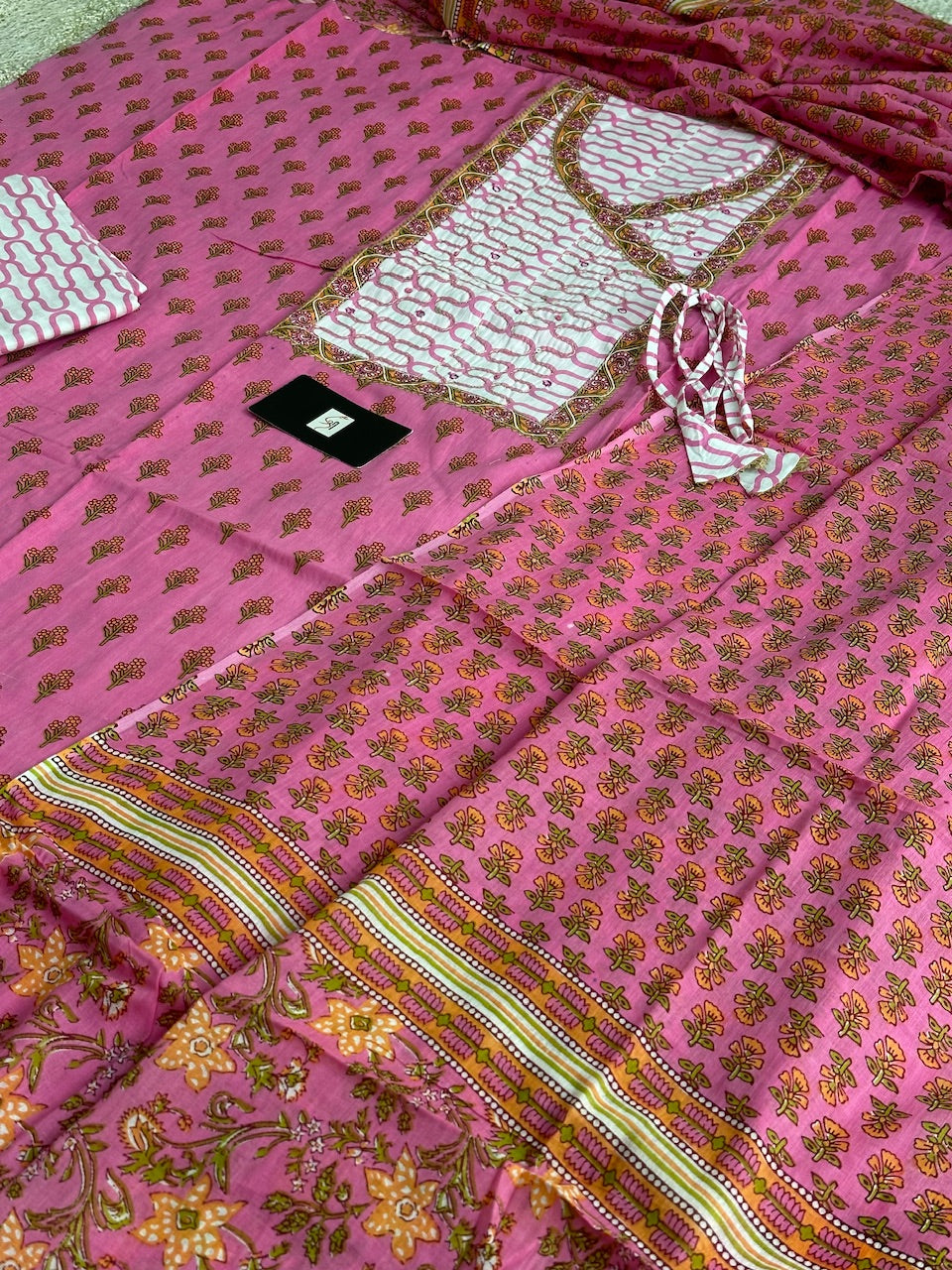 Pure HandBlock Printed Premium Cotton Suit