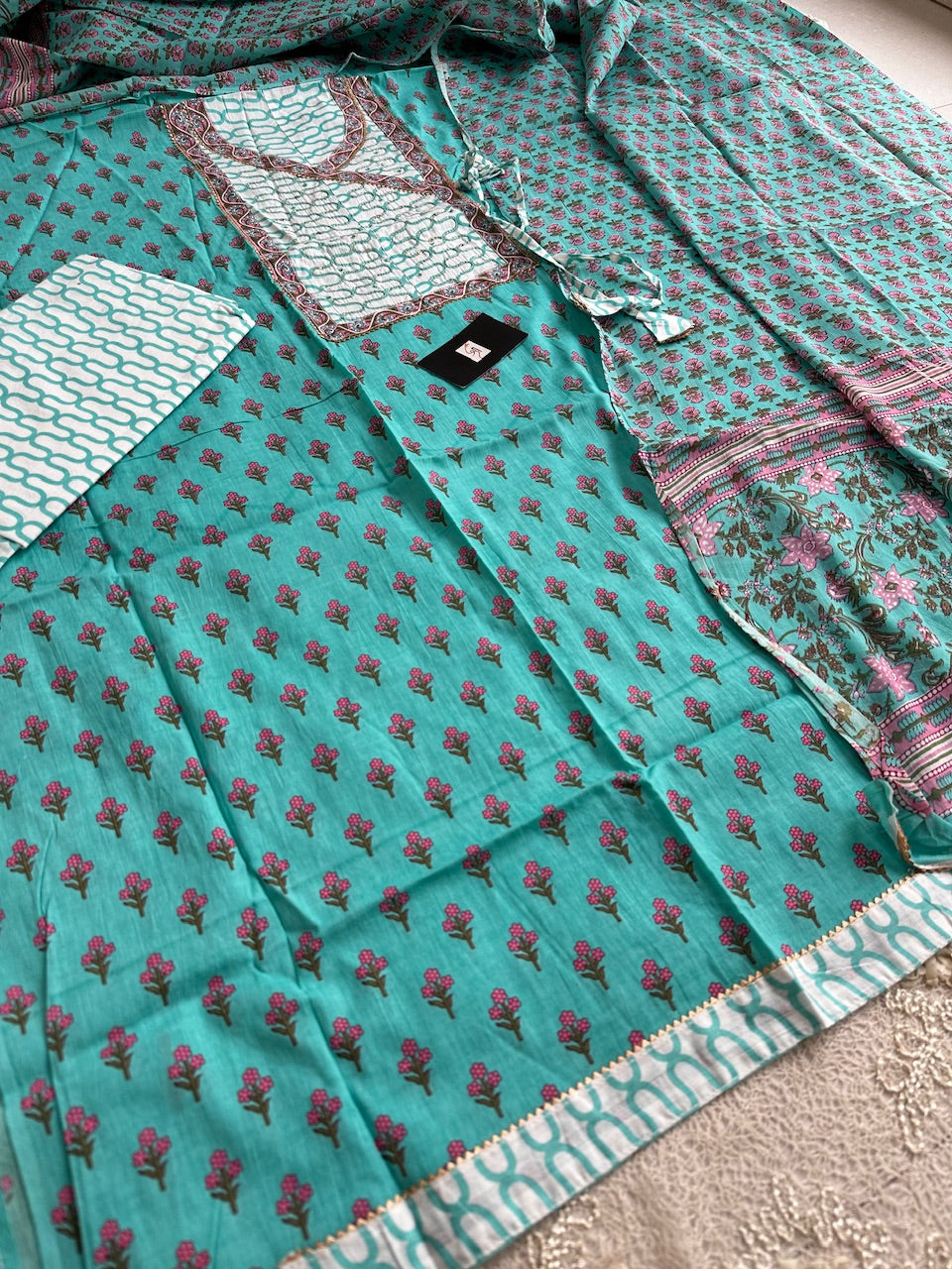 Pure HandBlock Printed Premium Cotton Suit