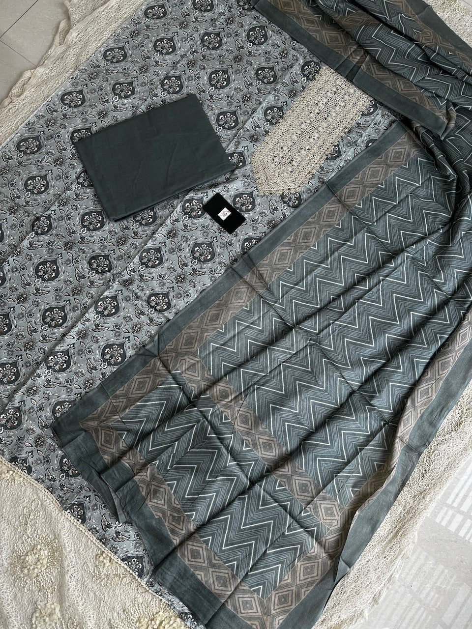 Pure HandBlock Printed Premium Cotton Suit