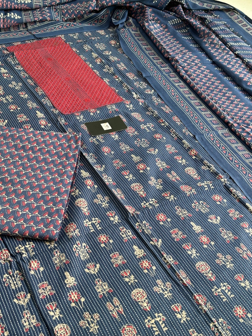 Pure HandBlock Printed Premium Weaved Cotton Suit