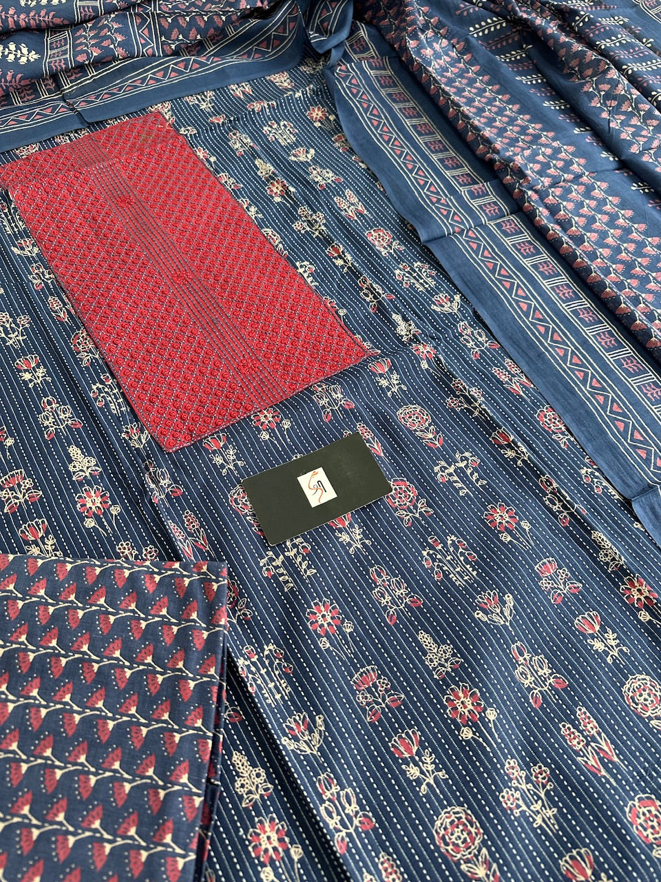 Pure HandBlock Printed Premium Weaved Cotton Suit