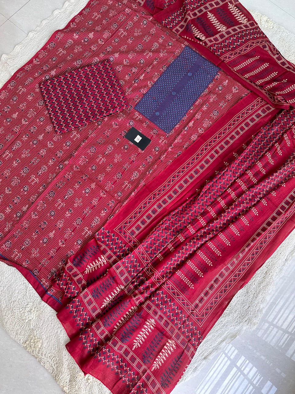 Pure HandBlock Printed Premium Weaved Cotton Suit