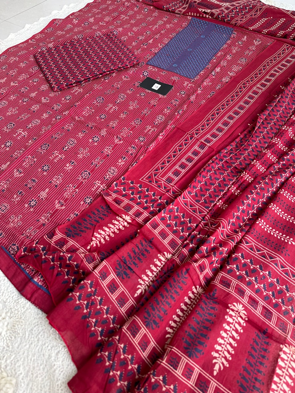 Pure HandBlock Printed Premium Weaved Cotton Suit