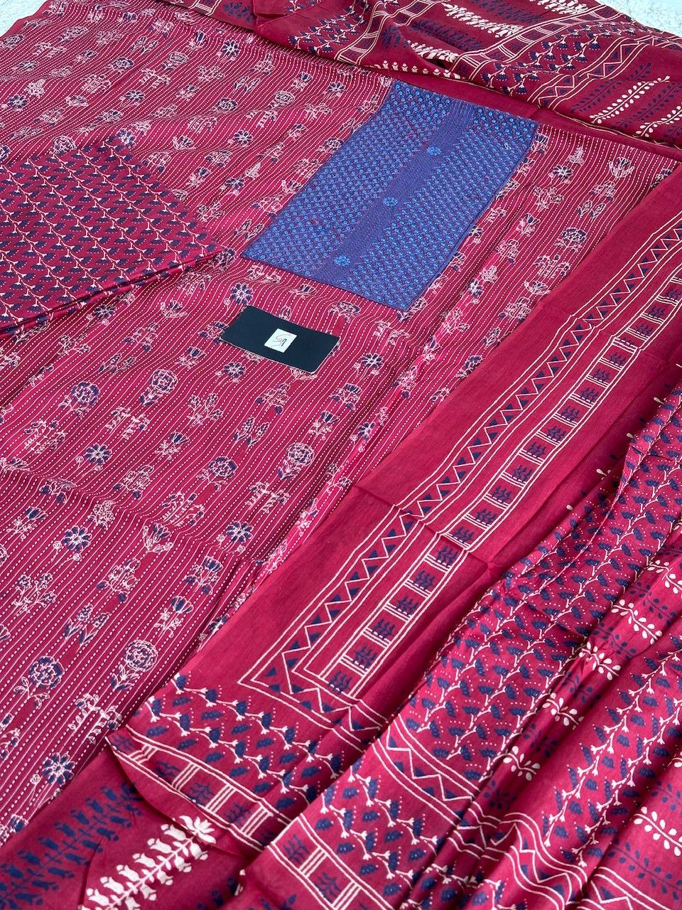 Pure HandBlock Printed Premium Weaved Cotton Suit