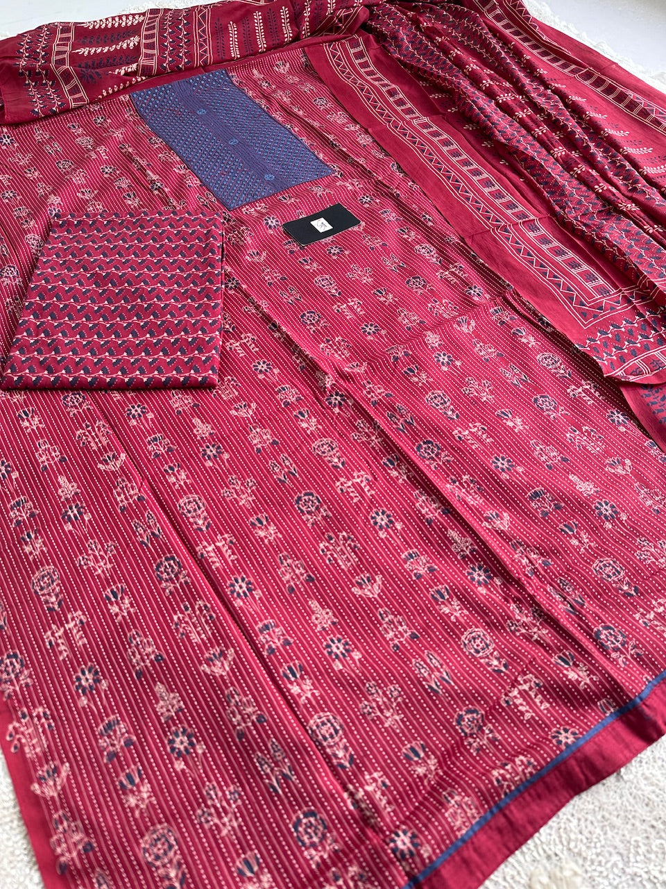 Pure HandBlock Printed Premium Weaved Cotton Suit