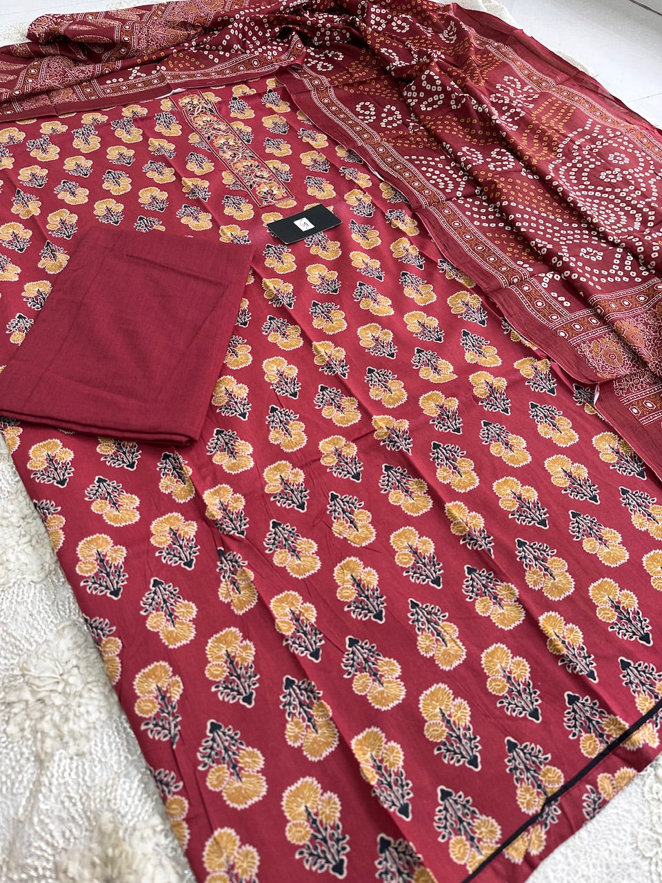 Pure HandBlock Printed Premium Cotton Suit