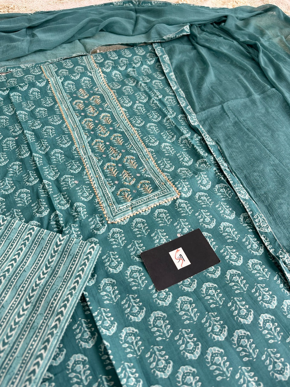 Pure HandBlock Printed Premium Cotton Suit