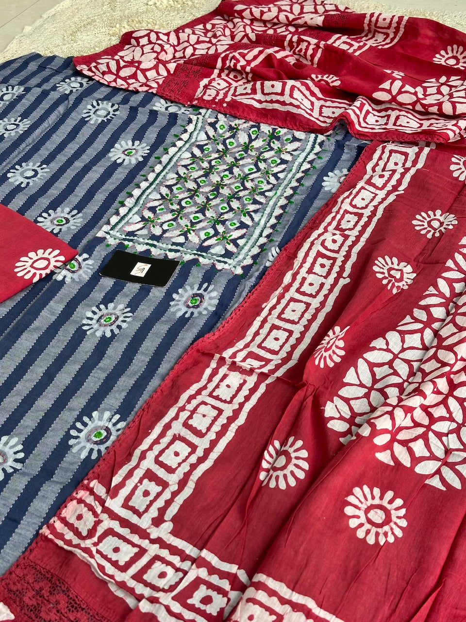 Pure HandBlock Printed Premium Khadi Cotton Suit