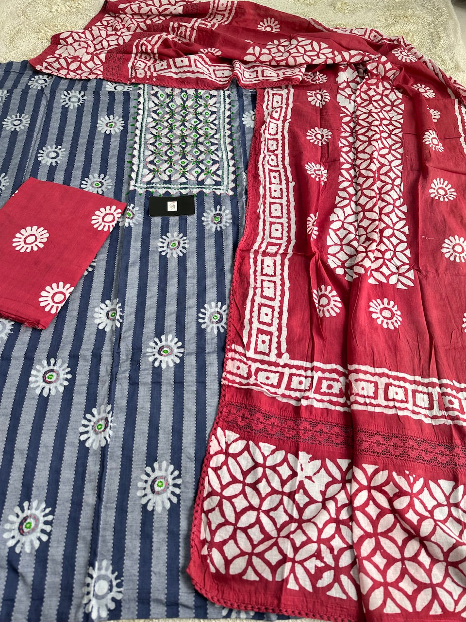 Pure HandBlock Printed Premium Khadi Cotton Suit