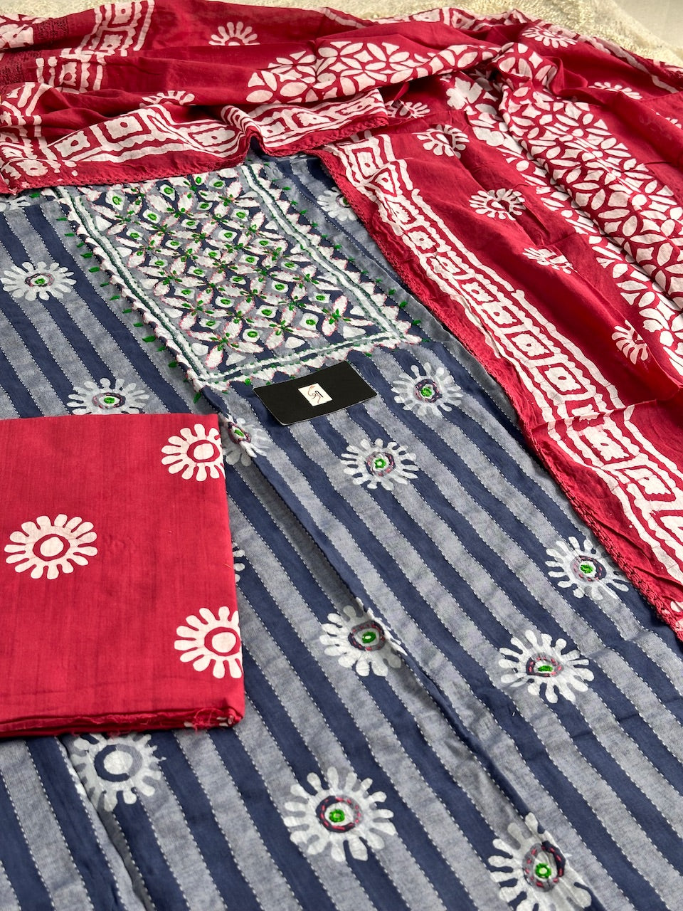 Pure HandBlock Printed Premium Khadi Cotton Suit