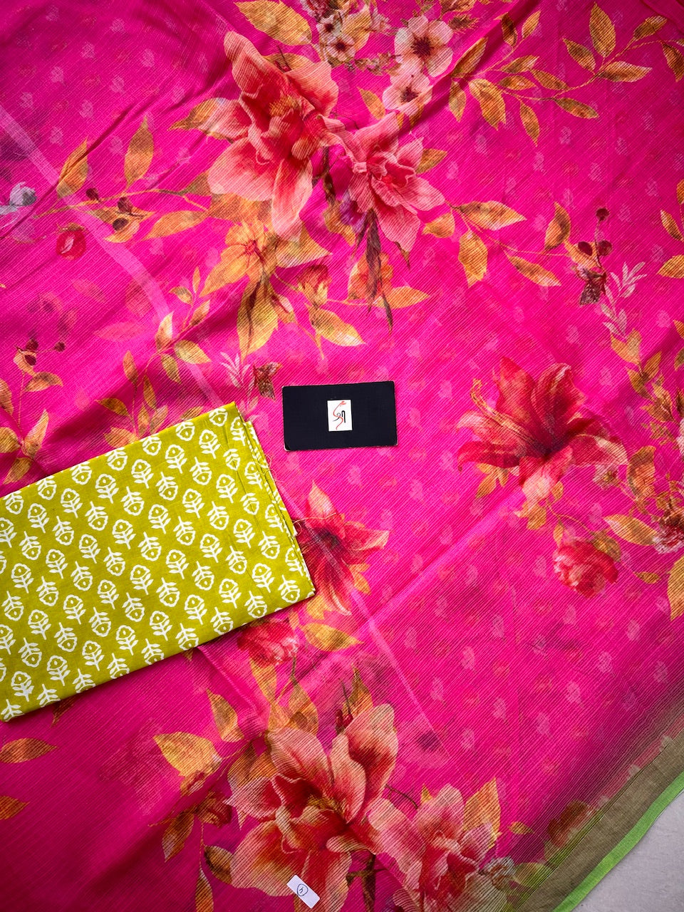 Pure Digital Printed Kota Cotton Doria Saree