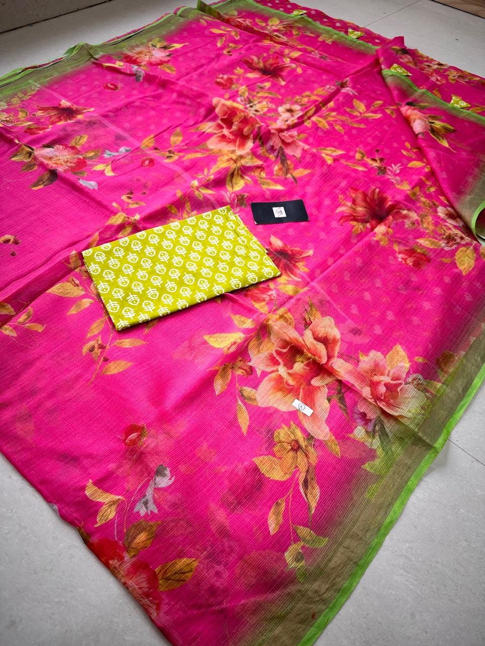 Pure Digital Printed Kota Cotton Doria Saree