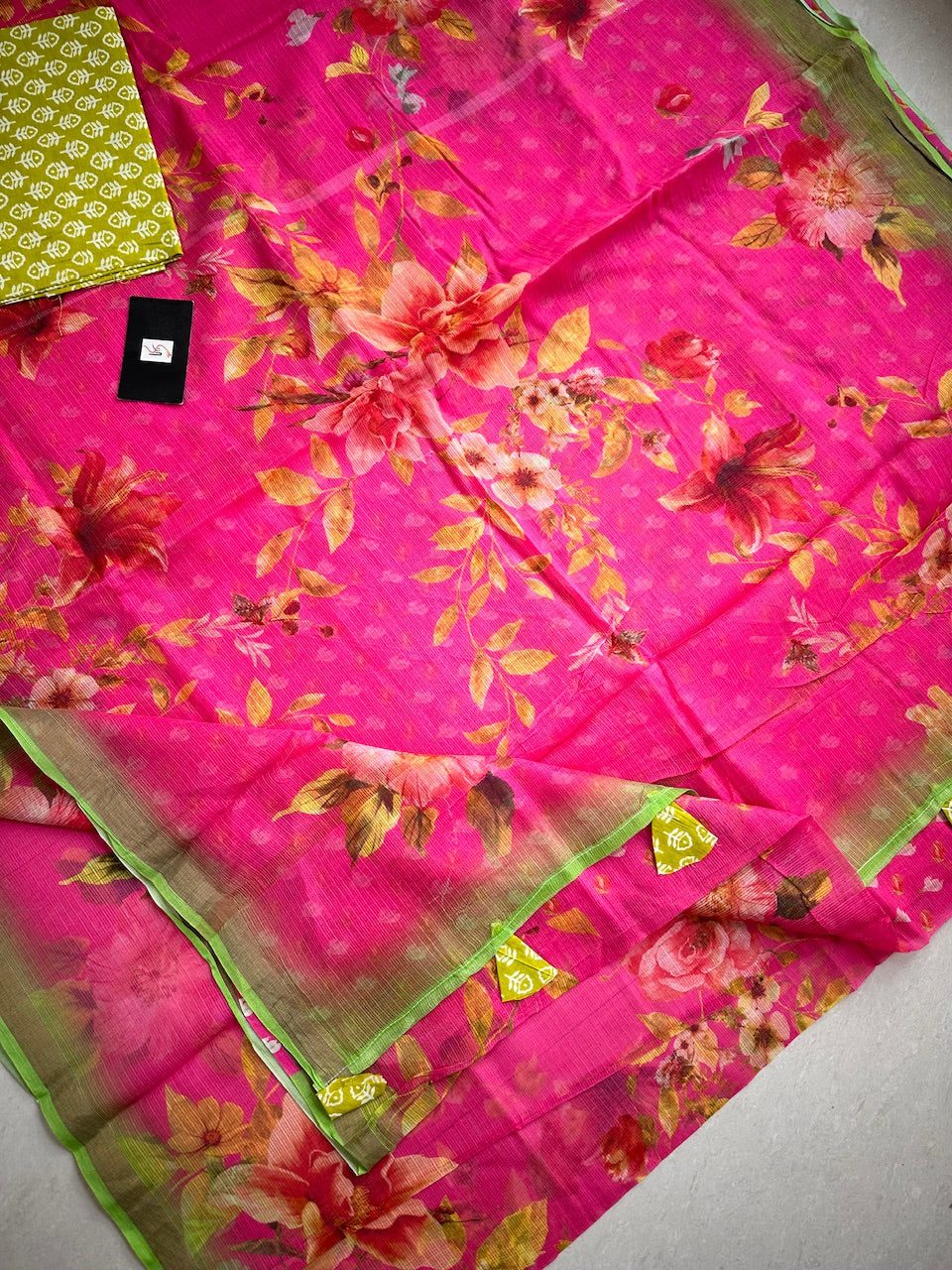 Pure Digital Printed Kota Cotton Doria Saree