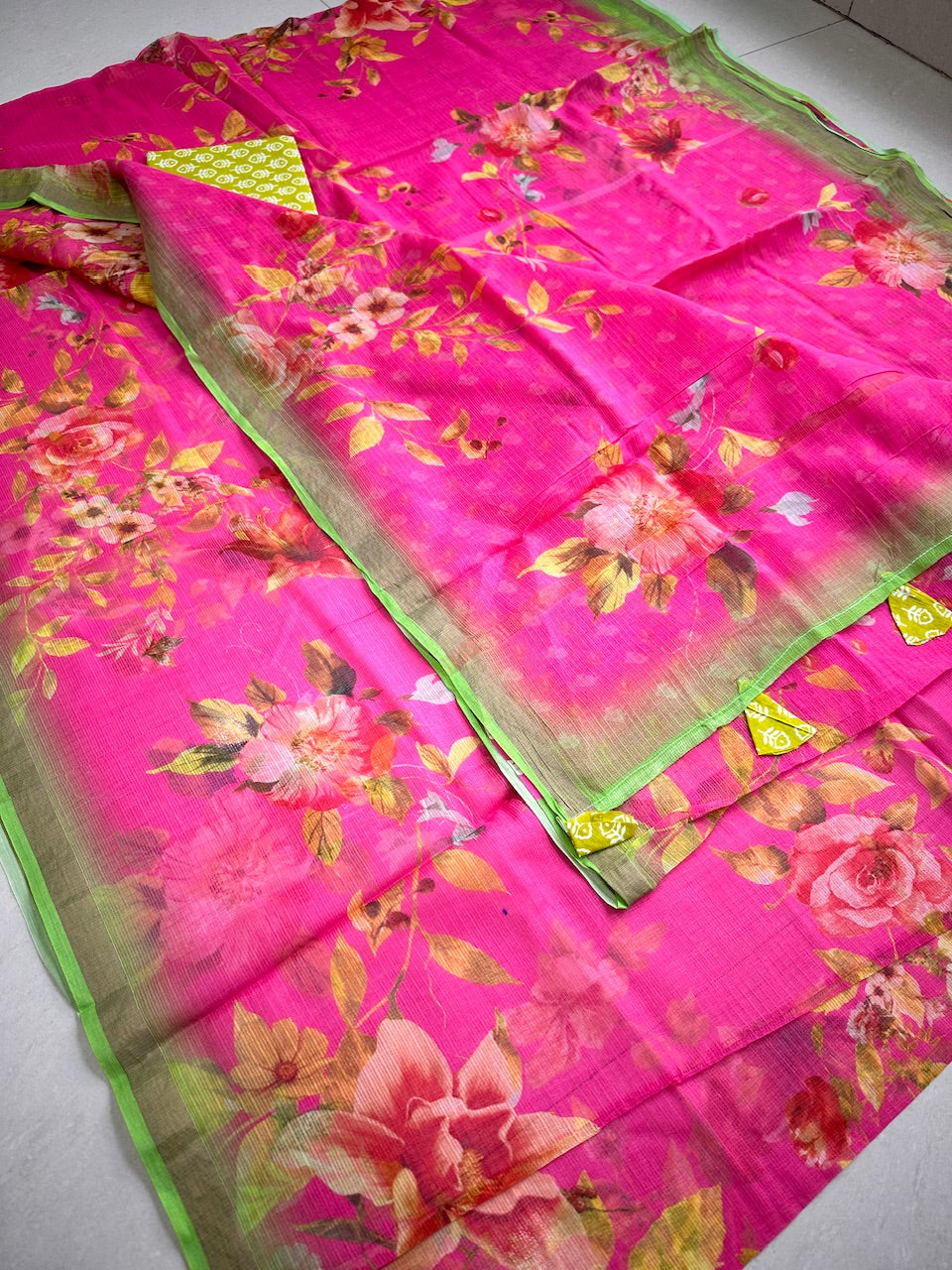 Pure Digital Printed Kota Cotton Doria Saree