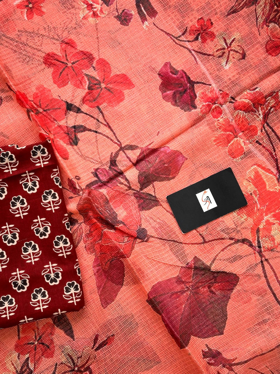 Pure Digital Printed Kota Cotton Doria Saree