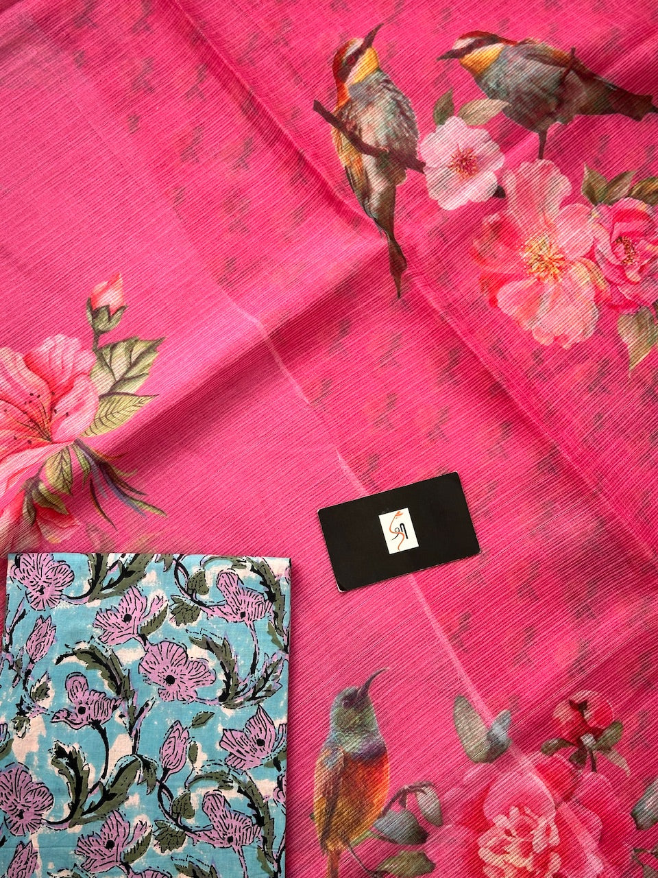 Pure Digital Printed Kota Cotton Doria Saree