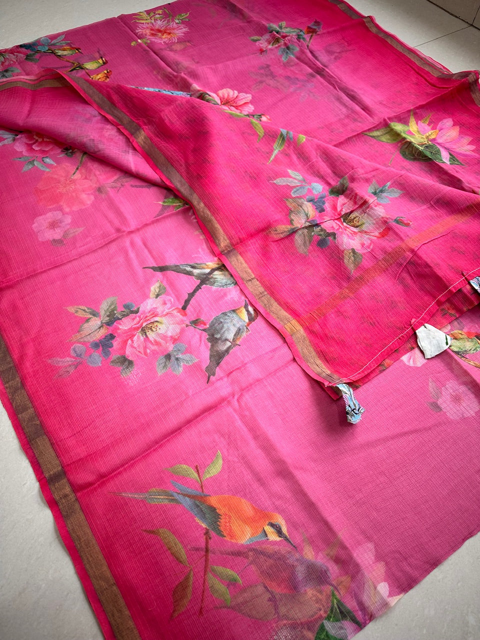 Pure Digital Printed Kota Cotton Doria Saree