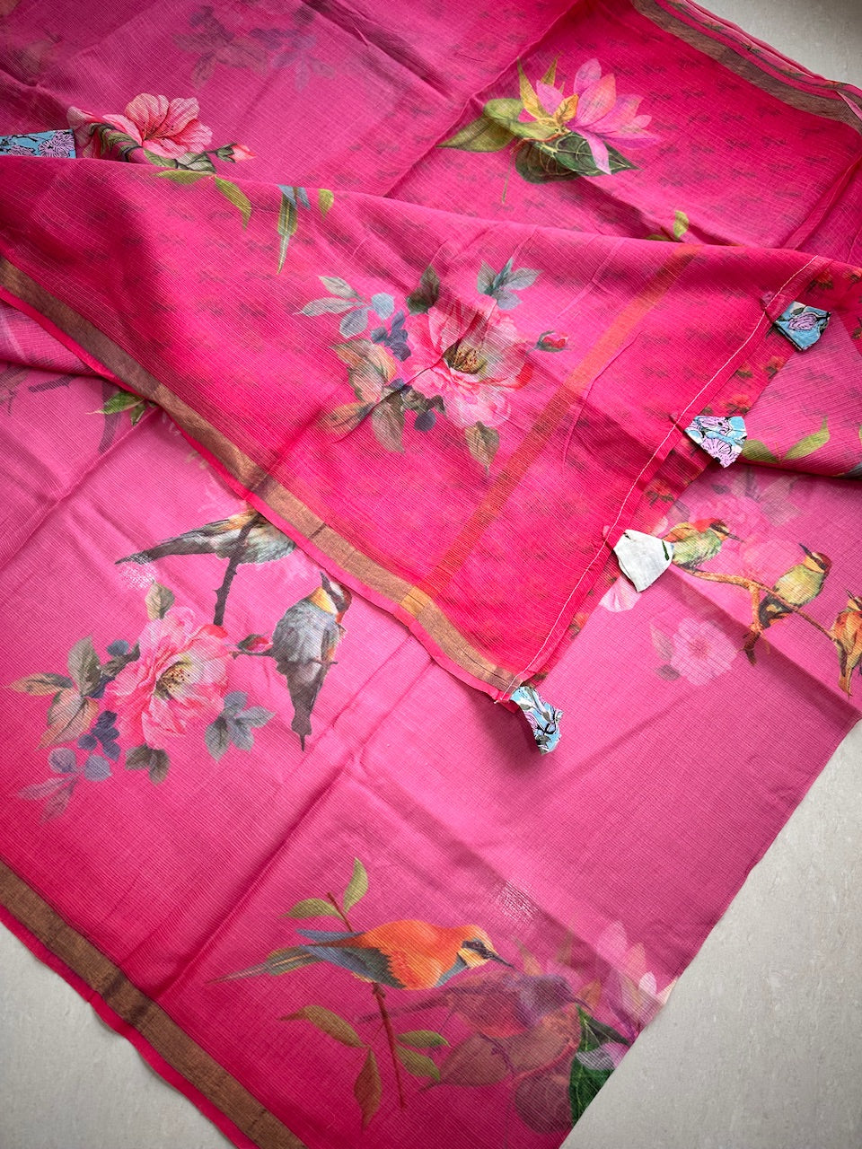 Pure Digital Printed Kota Cotton Doria Saree