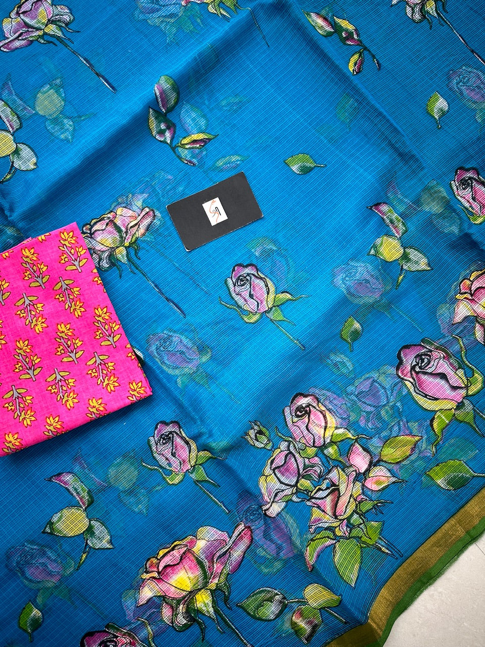 Pure Digital Printed Kota Cotton Doria Saree