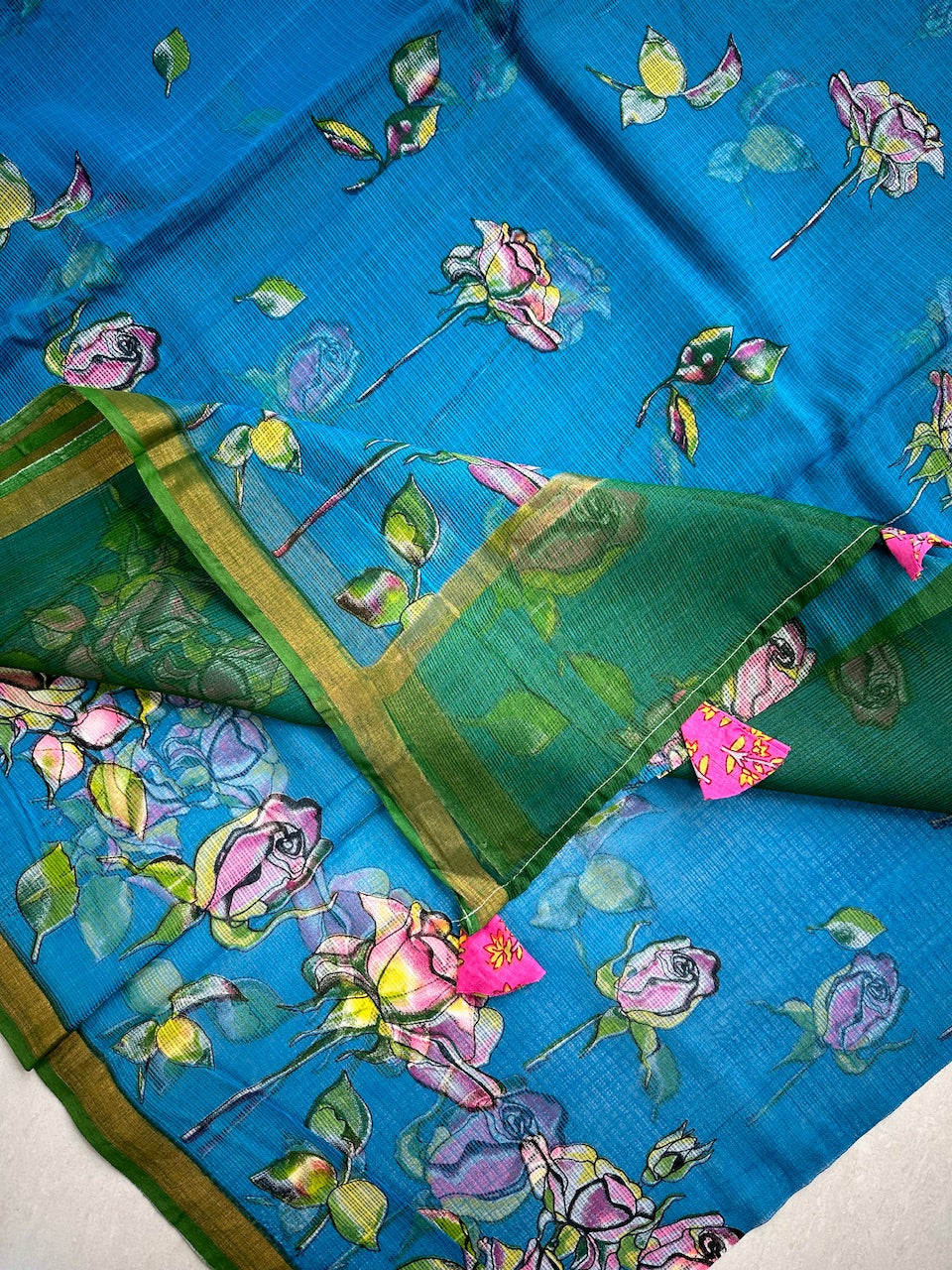 Pure Digital Printed Kota Cotton Doria Saree