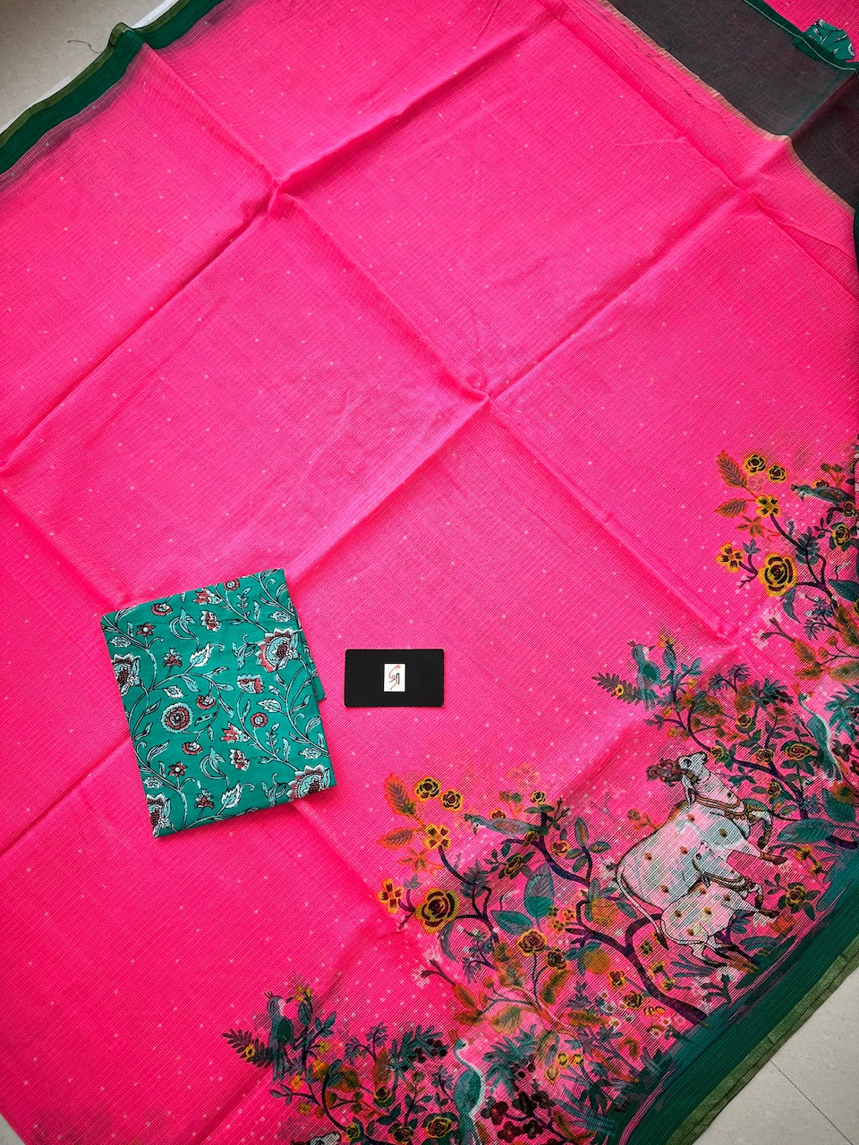 Pure Digital Printed Kota Cotton Doria Saree