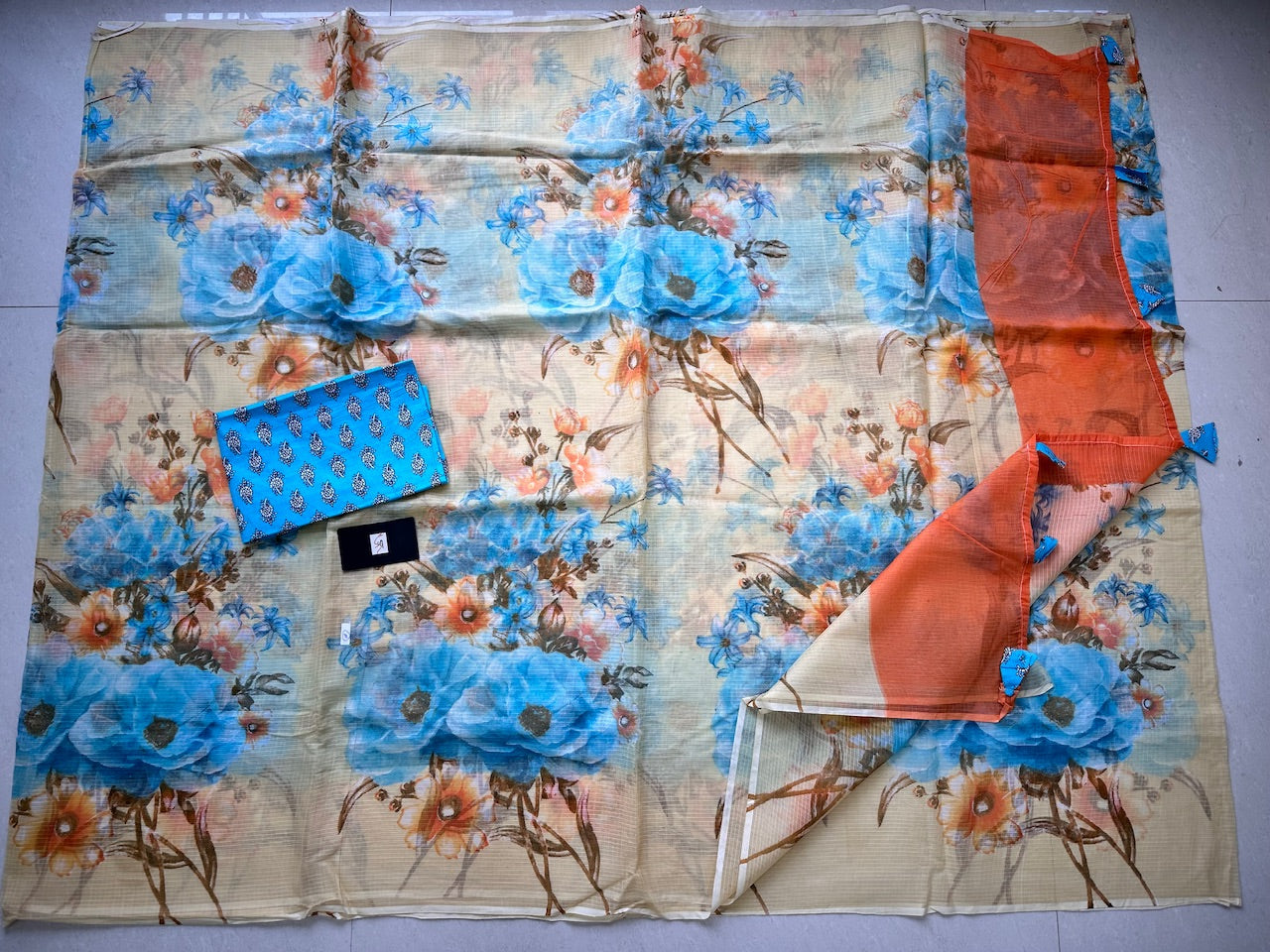 Pure Digital Printed Kota Cotton Doria Saree