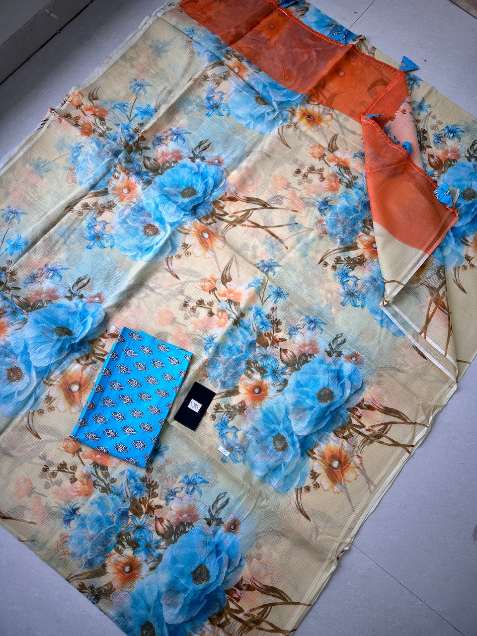 Pure Digital Printed Kota Cotton Doria Saree