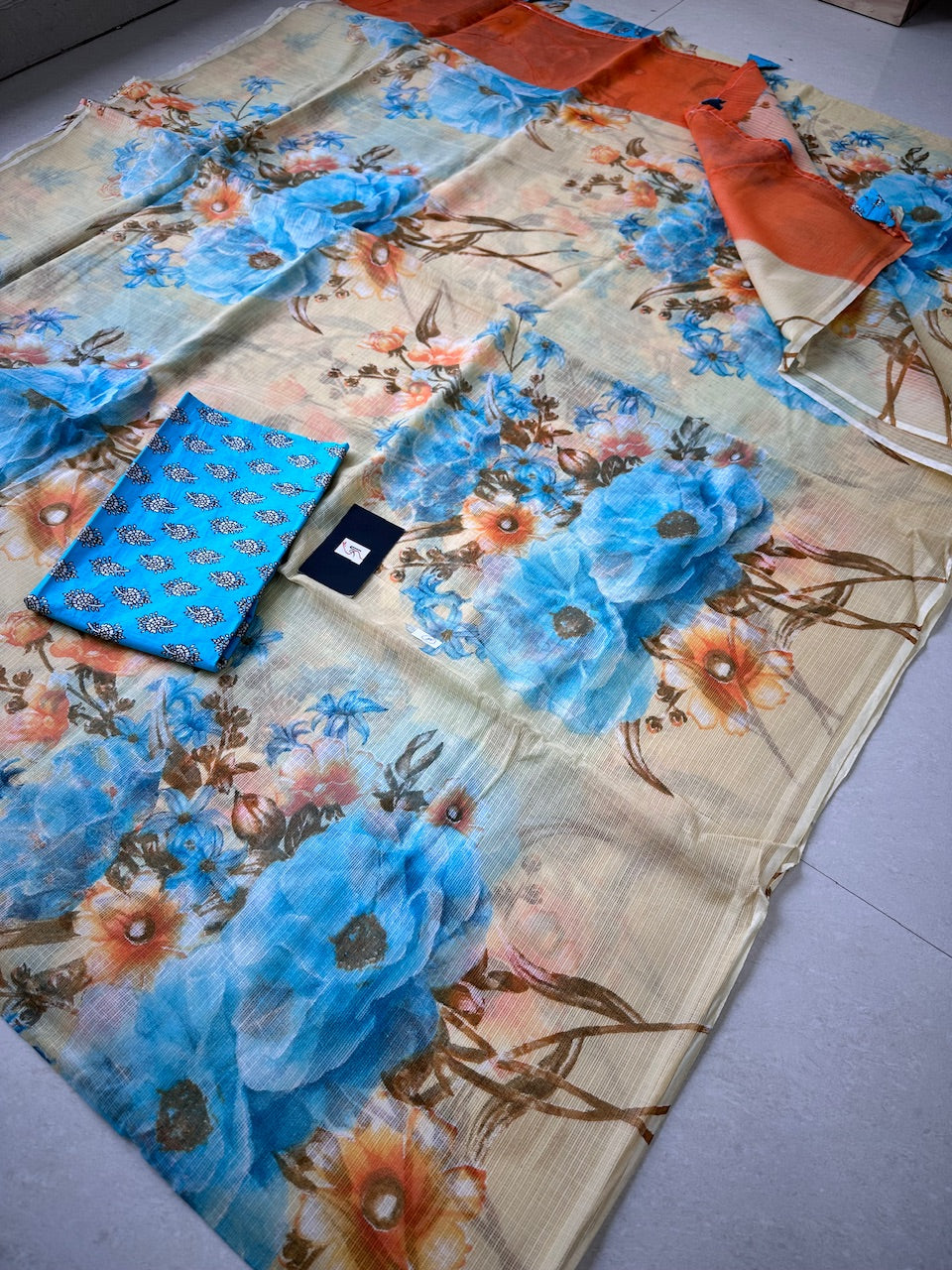 Pure Digital Printed Kota Cotton Doria Saree