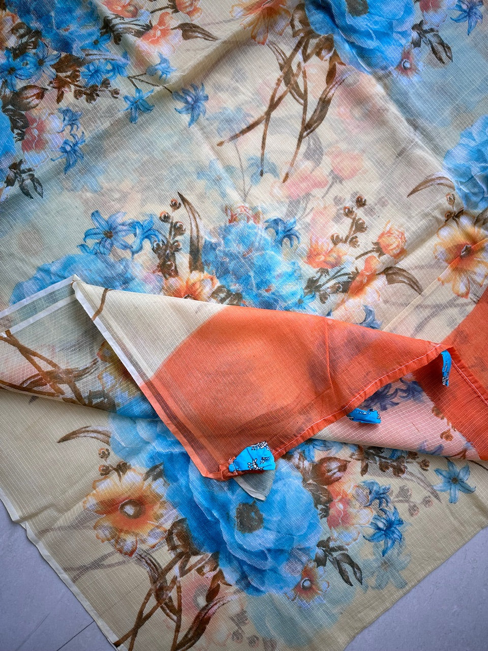 Pure Digital Printed Kota Cotton Doria Saree