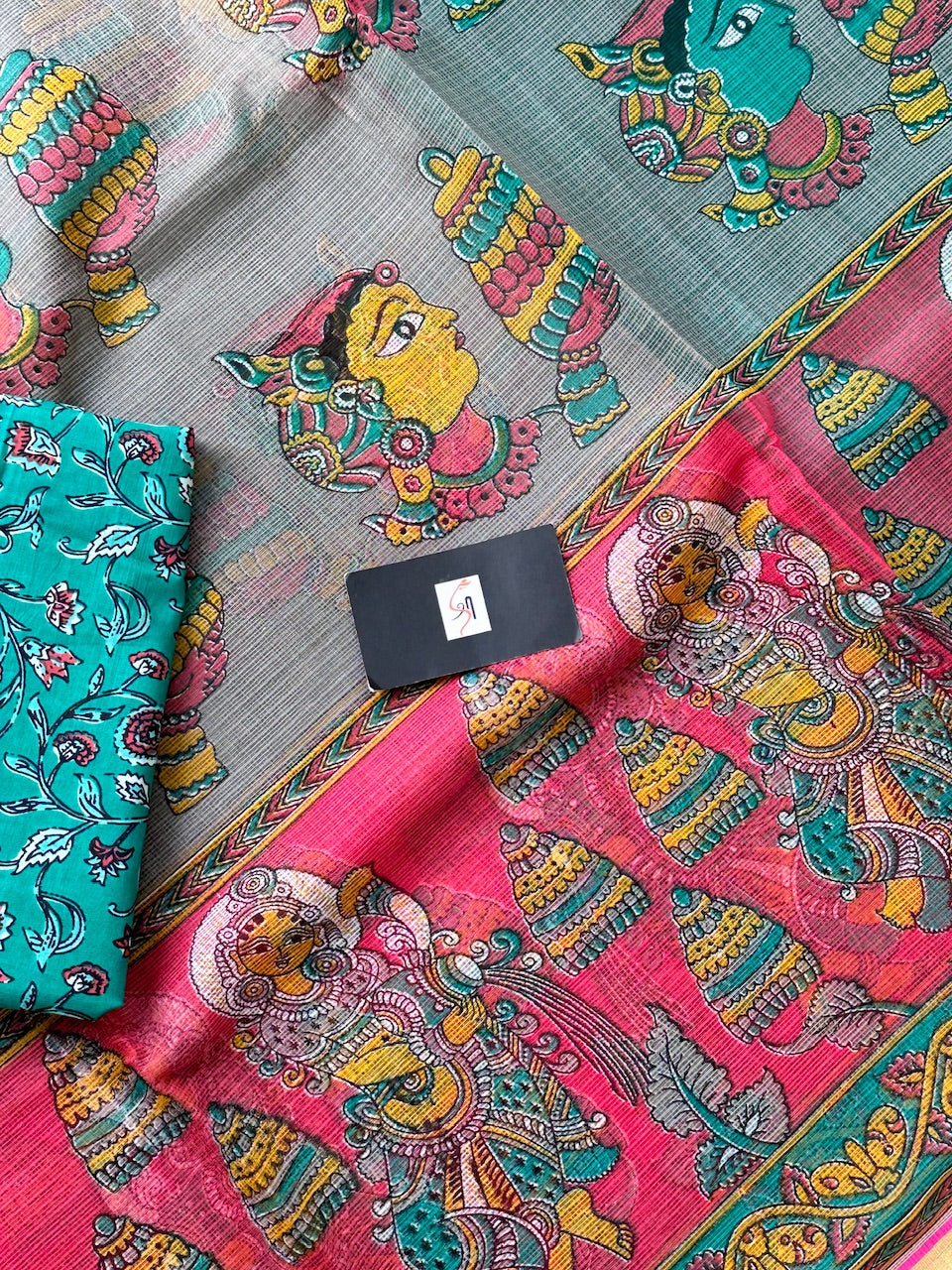 Pure Digital Printed Kota Cotton Doria Saree