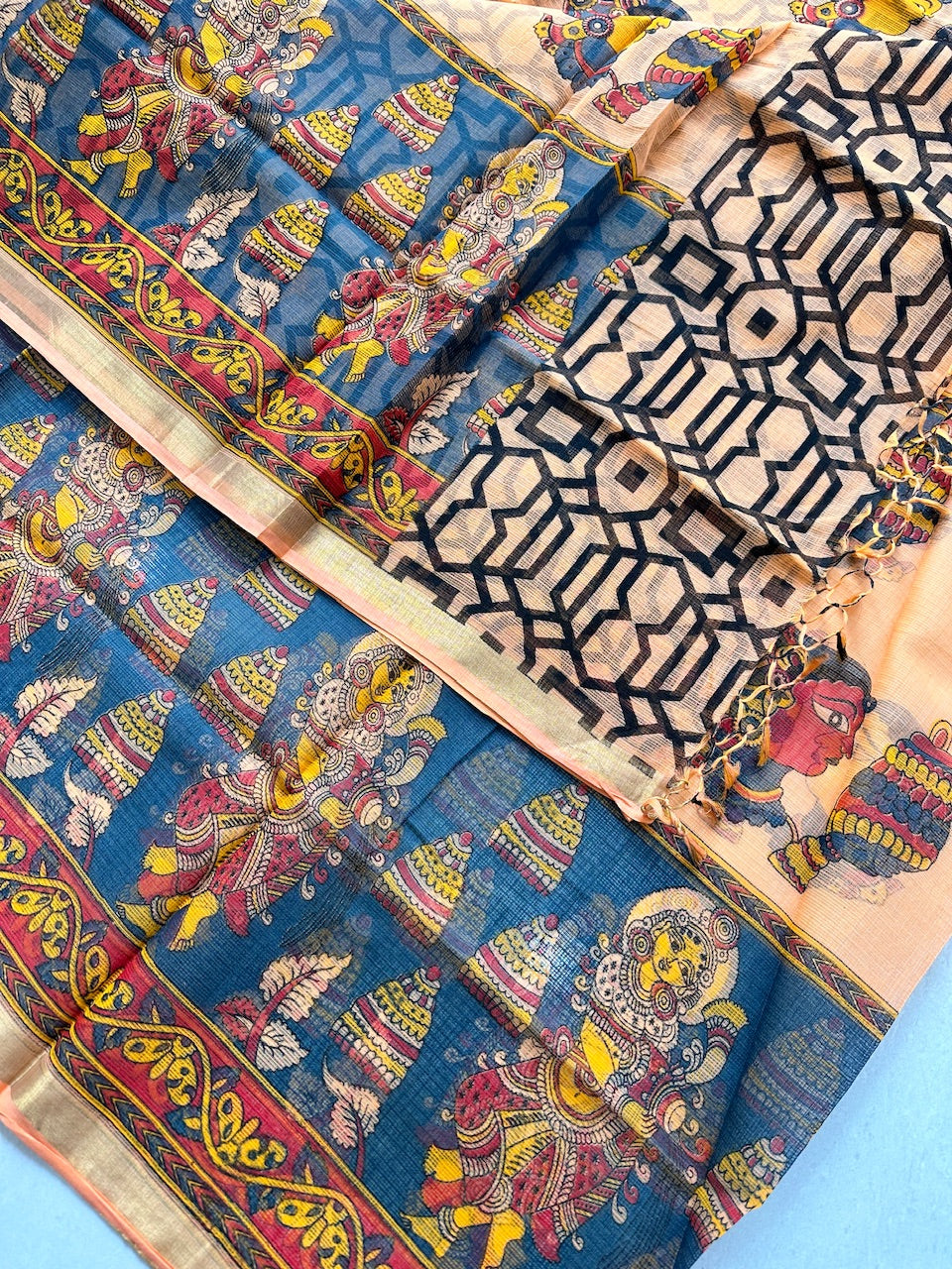 Pure Digital Printed Kota Cotton Doria Saree