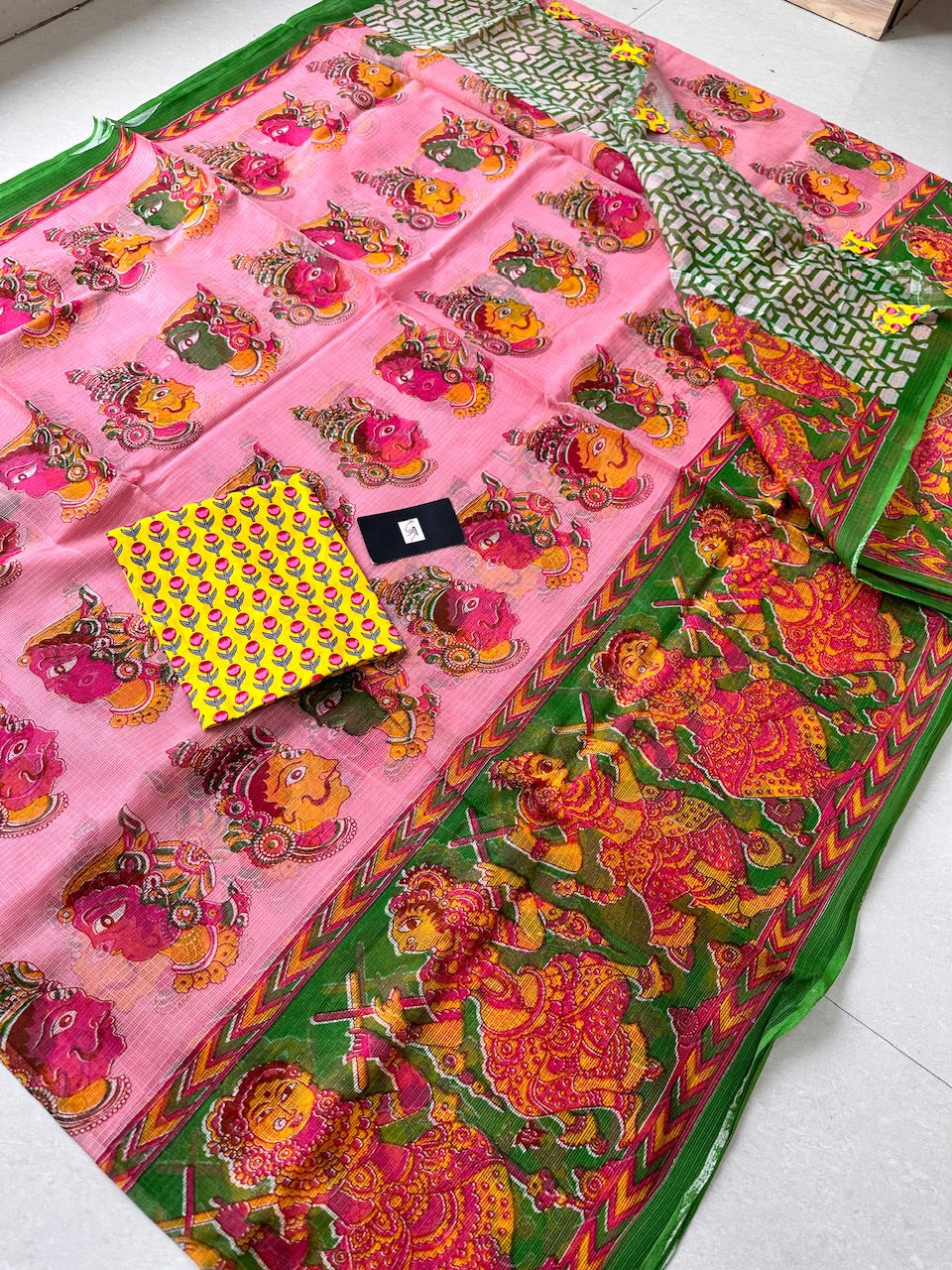 Pure Digital Printed Kota Cotton Doria Saree