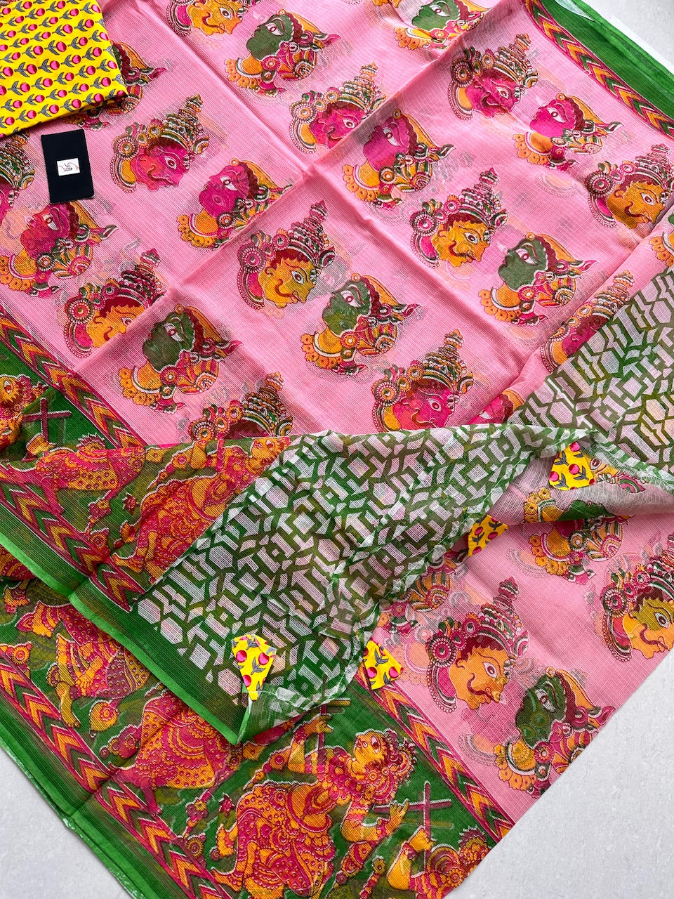 Pure Digital Printed Kota Cotton Doria Saree