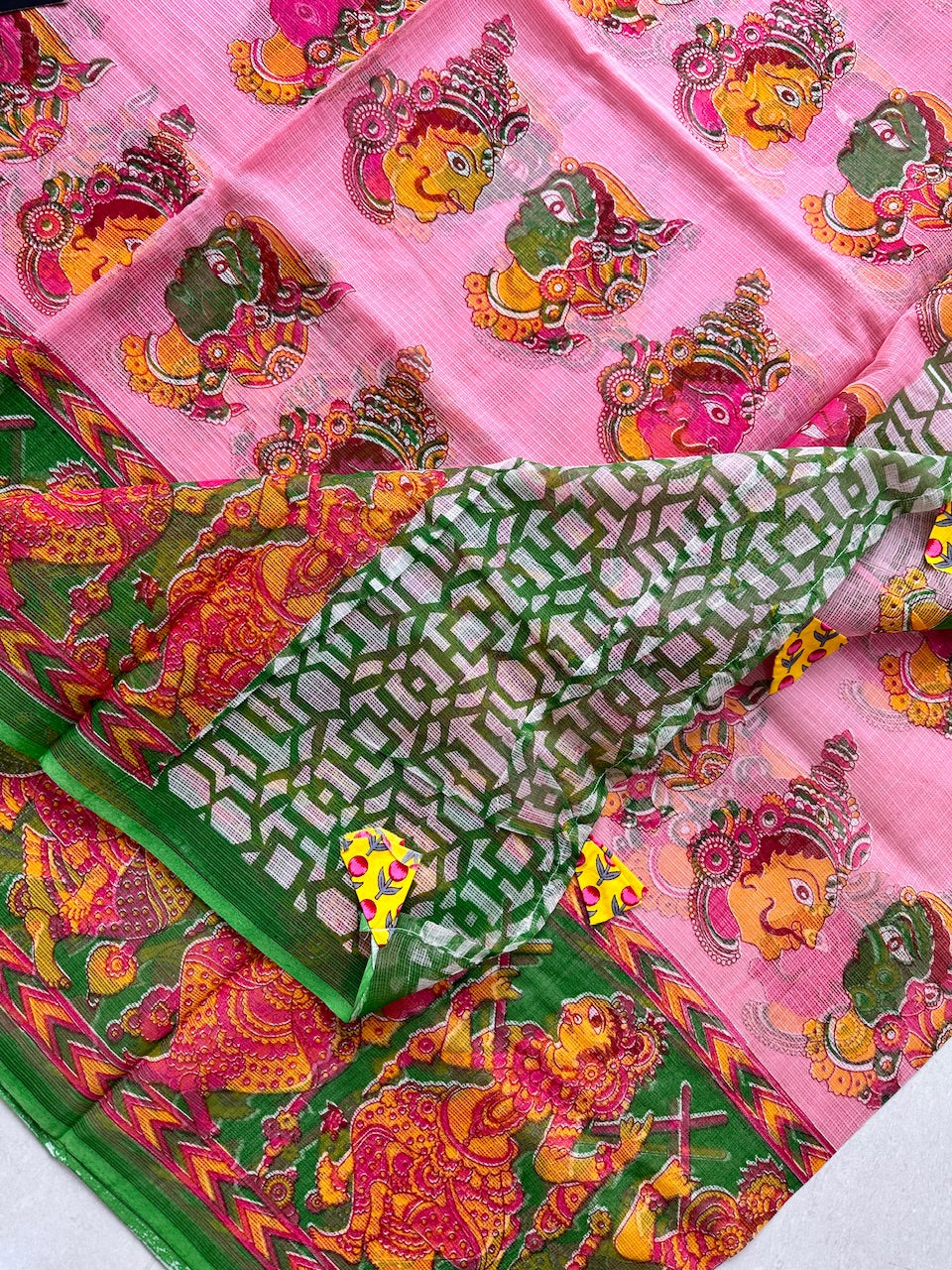 Pure Digital Printed Kota Cotton Doria Saree