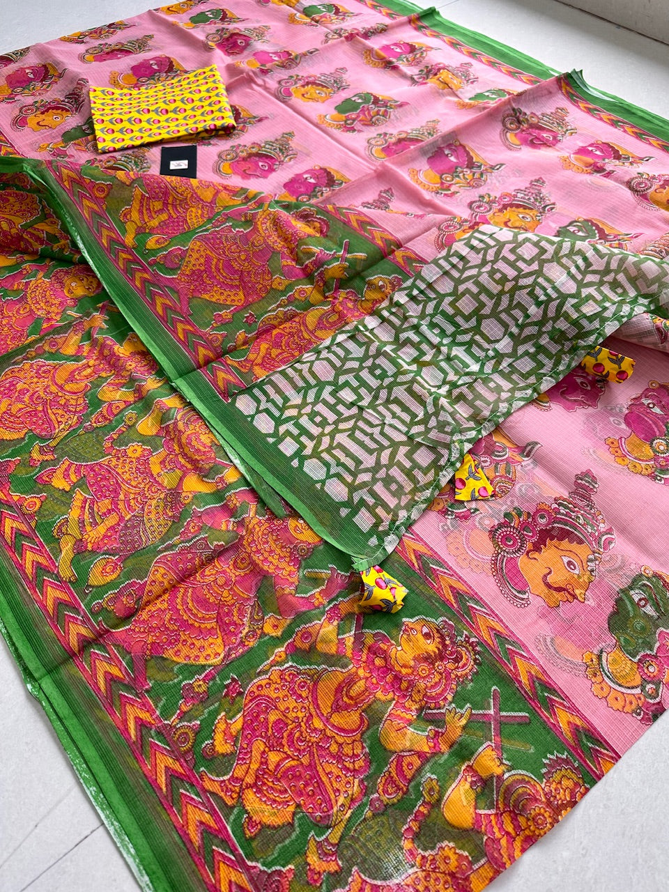 Pure Digital Printed Kota Cotton Doria Saree