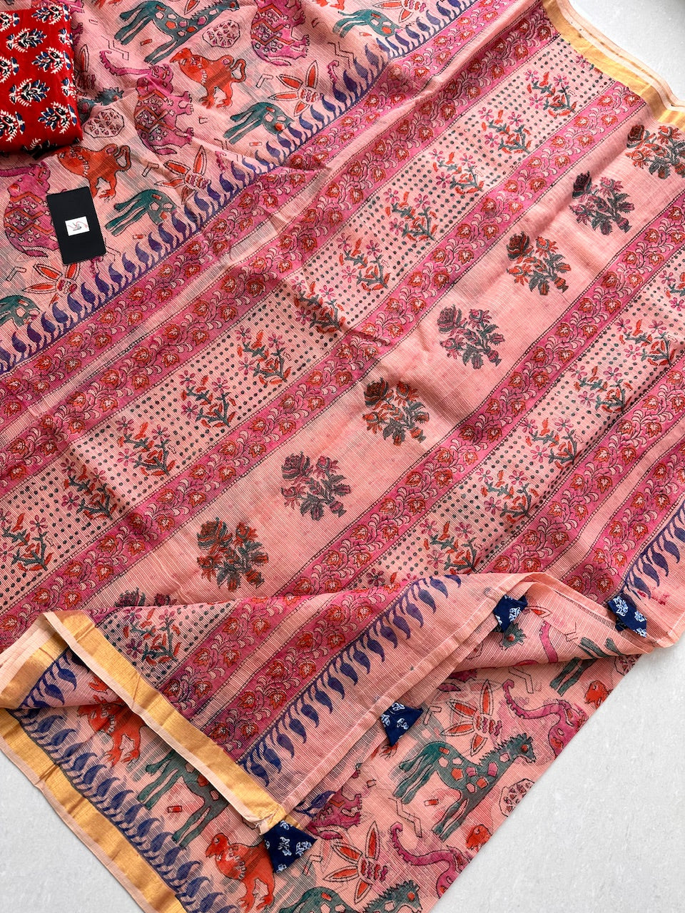 Pure Digital Printed Kota Cotton Doria Saree