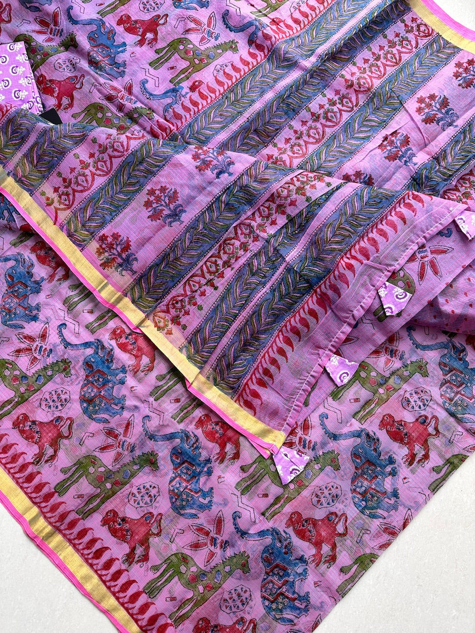 Pure Digital Printed Kota Cotton Doria Saree