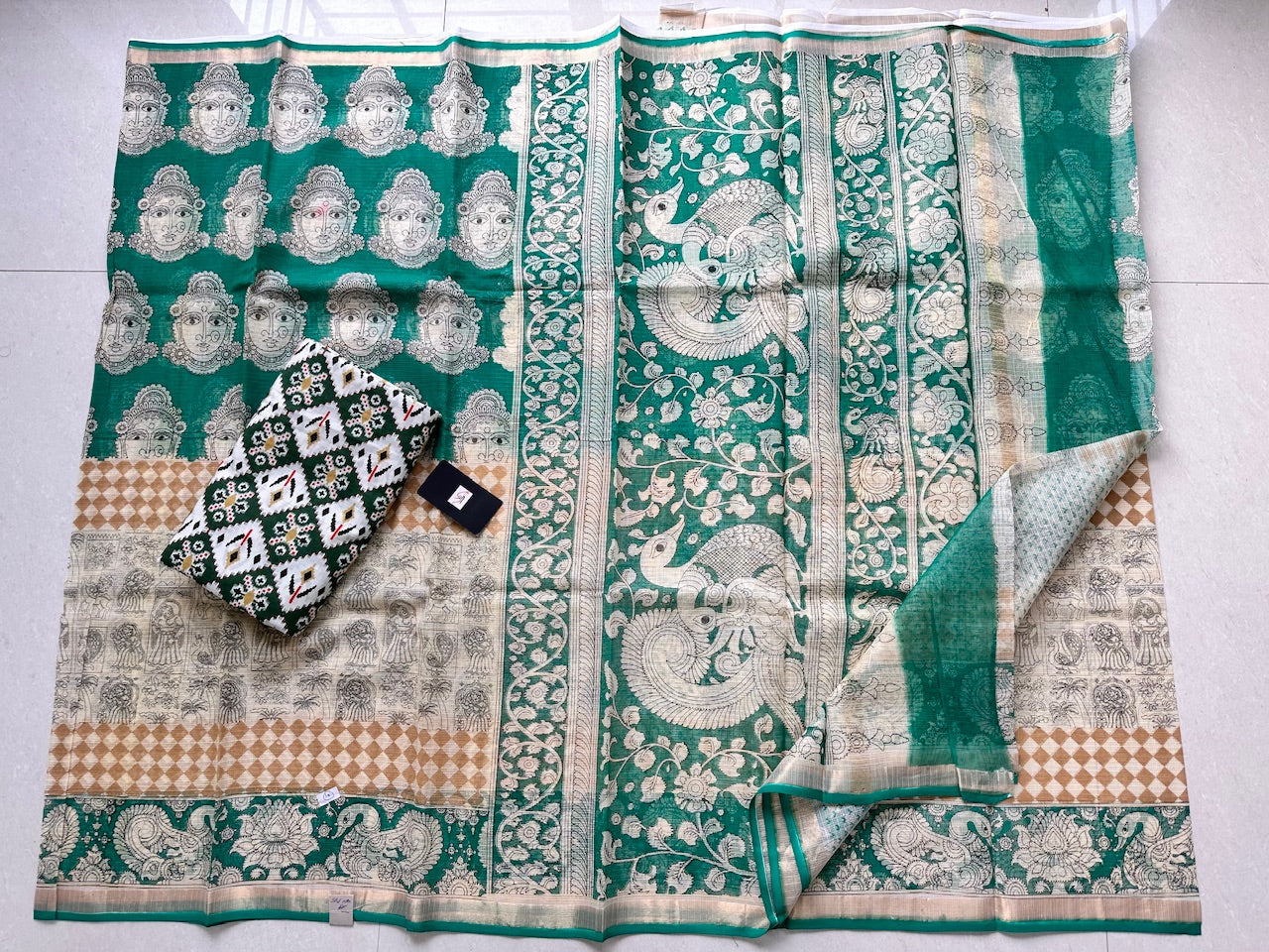 Pure Digital Printed Kota Cotton Doria Saree