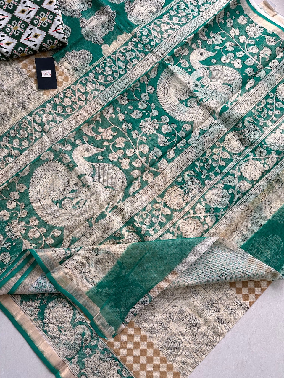 Pure Digital Printed Kota Cotton Doria Saree