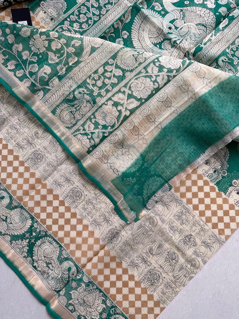 Pure Digital Printed Kota Cotton Doria Saree