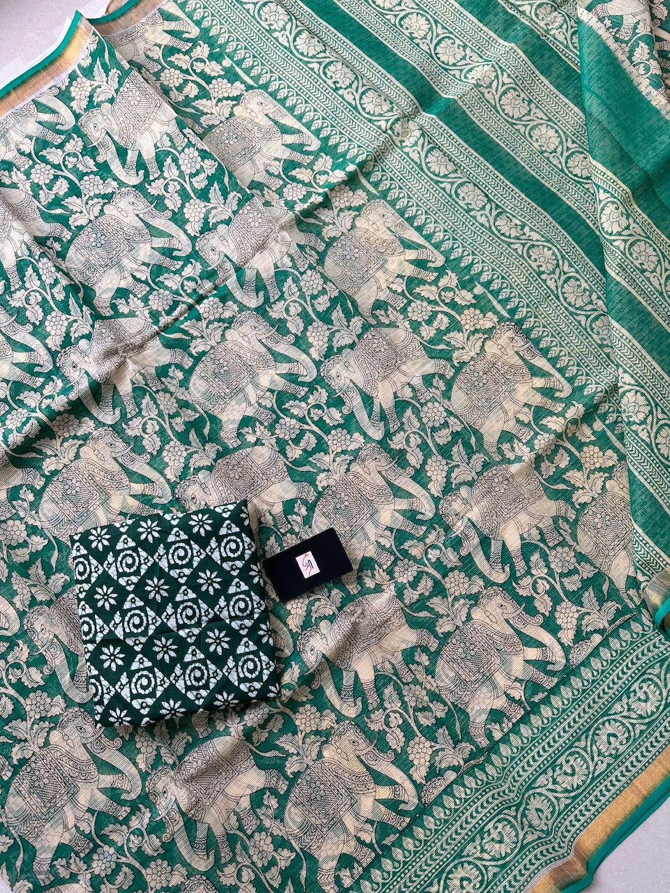 Pure Digital Printed Kota Cotton Doria Saree