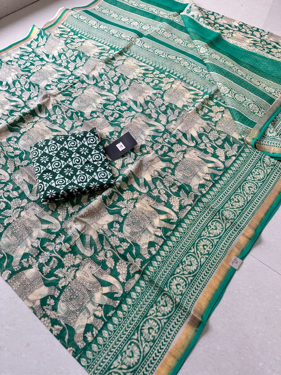 Pure Digital Printed Kota Cotton Doria Saree