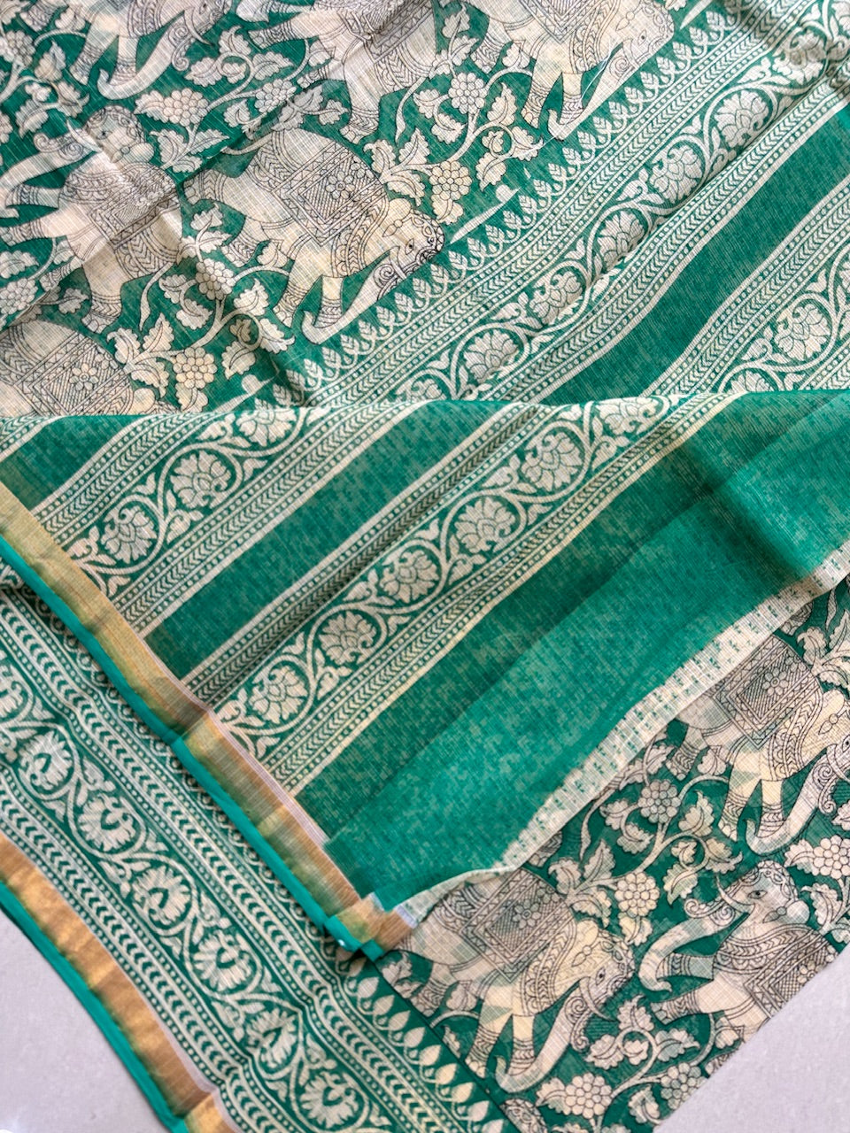 Pure Digital Printed Kota Cotton Doria Saree